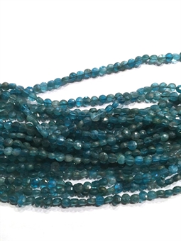 Apatite, flad 4 mm, 1/1 streng